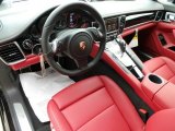 2014 Porsche Panamera  Black/Carrera Red Interior