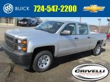 2014 Silver Ice Metallic Chevrolet Silverado 1500 WT Crew Cab 4x4 #91214395