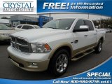 2012 Bright White Dodge Ram 1500 Laramie Longhorn Crew Cab 4x4 #91214442