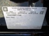 2015 GMC Sierra 3500HD SLE Crew Cab 4x4 Dual Rear Wheel Chassis Info Tag