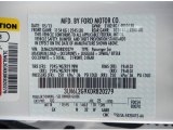 2013 MKZ Color Code for White Platinum - Color Code: UG