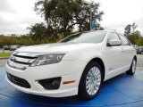 2012 White Platinum Tri-Coat Ford Fusion Hybrid #91256375