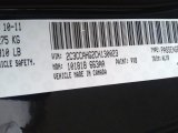 2012 300 Color Code for Gloss Black - Color Code: PX8