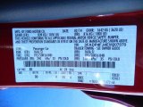 2014 Fiesta Color Code for Ruby Red - Color Code: RR