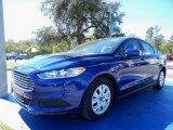 2014 Deep Impact Blue Ford Fusion S #91407971