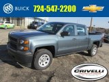 2014 Blue Granite Metallic Chevrolet Silverado 1500 WT Double Cab 4x4 #91449381