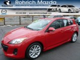 2012 Velocity Red Mica Mazda MAZDA3 s Touring 5 Door #91518054