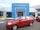2010 Sport Red Chevrolet Aveo LT Sedan #91518098