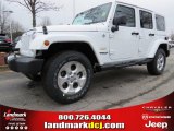 2014 Bright White Jeep Wrangler Unlimited Sahara 4x4 #91558952