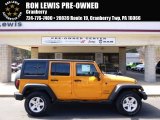 2012 Dozer Yellow Jeep Wrangler Unlimited Sport 4x4 #91558938