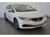 White Orchid Pearl Honda Civic in 2014