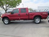 Ruby Red Metallic Ford F250 Super Duty in 2014