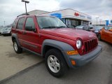 Inferno Red Crystal Pearl Jeep Liberty in 2005