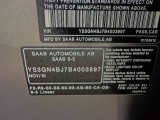 2011 9-5 Color Code for Oak Beige Metallic - Color Code: 321
