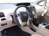 2014 Toyota Prius v Two Bisque Interior
