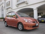 2007 Blaze Orange Metallic Honda Fit Sport #91642954