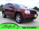 2007 Red Rock Crystal Pearl Jeep Grand Cherokee Laredo #9112521