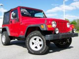 2005 Flame Red Jeep Wrangler Sport 4x4 #9100821