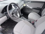 2014 Hyundai Accent GS 5 Door Gray Interior