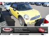 2009 Interchange Yellow Mini Cooper Convertible #91703859