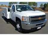 2014 Summit White Chevrolet Silverado 3500HD WT Regular Cab 4x4 Utility Truck #91704441