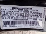 2001 Celica Color Code for Carbon Blue - Color Code: 210