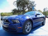 2014 Deep Impact Blue Ford Mustang V6 Premium Coupe #91754743