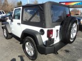 Bright White Jeep Wrangler in 2013