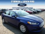2014 Deep Impact Blue Ford Fusion S #91811040