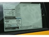 2014 Toyota Prius c Hybrid Four Window Sticker