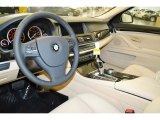 2014 BMW 5 Series 535d Sedan Venetian Beige Interior