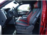 2014 Ford F150 SVT Raptor SuperCrew 4x4 Raptor Special Edition Black/Brick Accent Interior