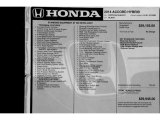 2014 Honda Accord Hybrid Sedan Window Sticker