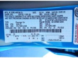 2014 Fiesta Color Code for Blue Candy - Color Code: Z9