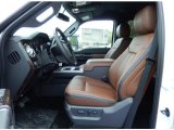 2014 Ford F250 Super Duty Platinum Crew Cab 4x4 Platinum Pecan Leather Interior