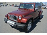 2010 Red Rock Crystal Pearl Jeep Wrangler Unlimited Sahara #91851856