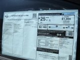 2014 Nissan Rogue Select S Window Sticker