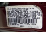 1997 Camry Color Code for Ruby Pearl - Color Code: 3L3