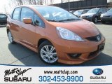 2011 Orange Revolution Metallic Honda Fit Sport #91893577