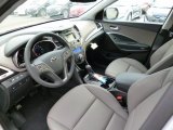 2014 Hyundai Santa Fe Limited AWD Gray Interior