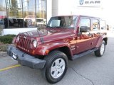 2007 Red Rock Crystal Pearl Jeep Wrangler Unlimited Sahara 4x4 #92008551