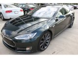 2013 Tesla Model S Green Metallic