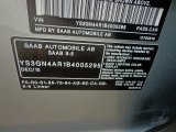 2011 9-5 Color Code for Diamond Silver Metallic - Color Code: 313