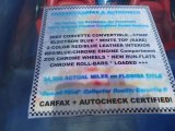 2002 Chevrolet Corvette Convertible Info Tag