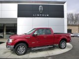 2012 Red Candy Metallic Ford F150 Lariat SuperCab 4x4 #92088875
