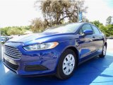 2014 Deep Impact Blue Ford Fusion S #92138195