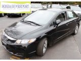 2011 Crystal Black Pearl Honda Civic EX Sedan #92138181