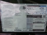 2014 Porsche Panamera 4S Window Sticker