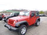 2014 Flame Red Jeep Wrangler Sport 4x4 #92138581