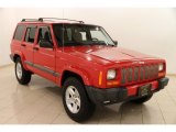 1999 Flame Red Jeep Cherokee SE 4x4 #92194787